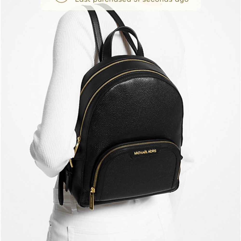 Michael Kors Jaycee Medium Pebbled Leather Backpack